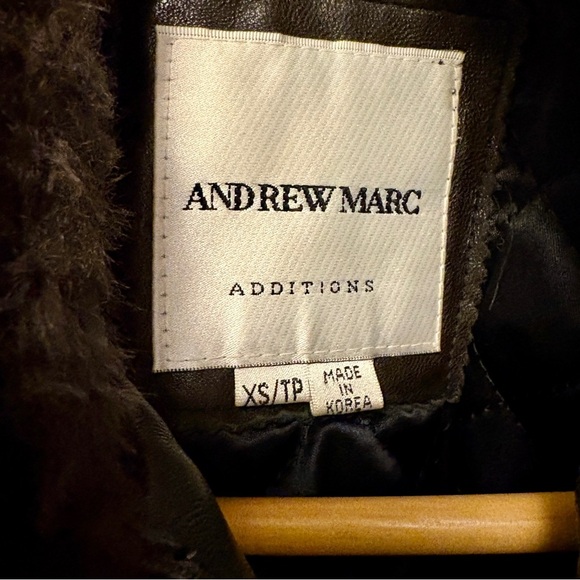 Andrew Marc Vintage Dark Brown Lambskin Leather Jacket, Womens size XS - Picture 4 of 14
